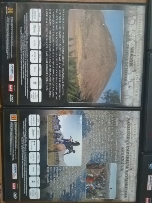 Historia starożytnych cywilizacji Seria dvd Hunowie Pompeje Meksyk