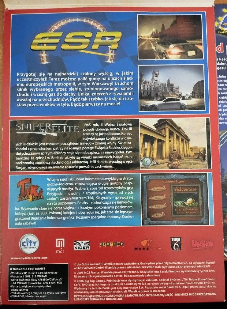 Gry na PC ESR (Warszawa) Tiki Boom Boom Sniper Elite
