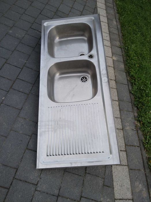 Zlew zlewozmywak dwie komory 120x50
