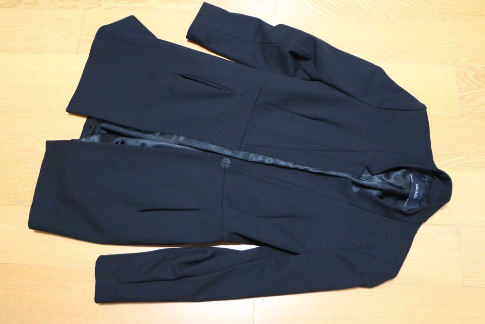 Casaco S elegante preto Zara