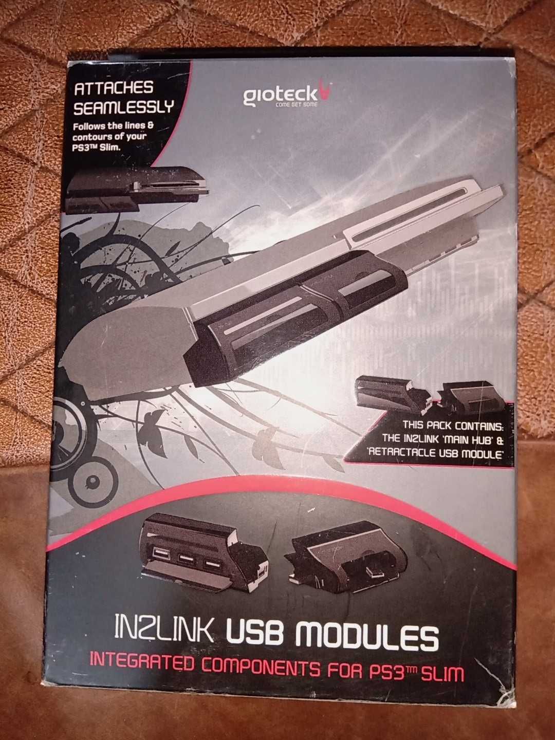 ps3 slim gioteck In2link usb port