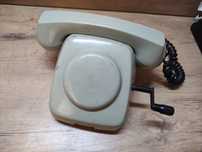 Telefon stacjonarny na korbkę PRL RWT 1980r
