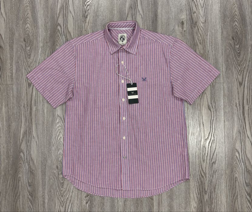 Crew Clothing L Льняная Мужская тенниска рубашка l льна льон лён crew