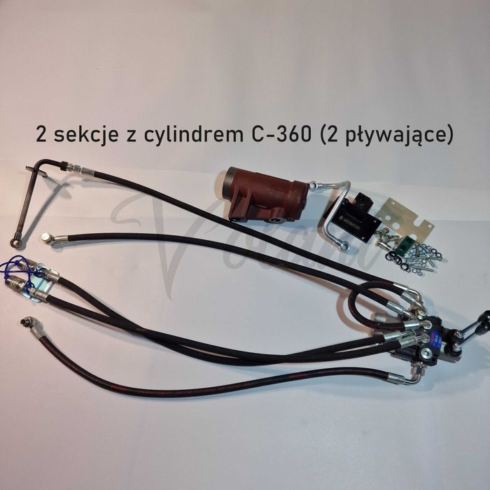 Rozdzielacz 2 Sekcyjny Hydrauliczny Zewnętrzny C-360 2x Pływająca