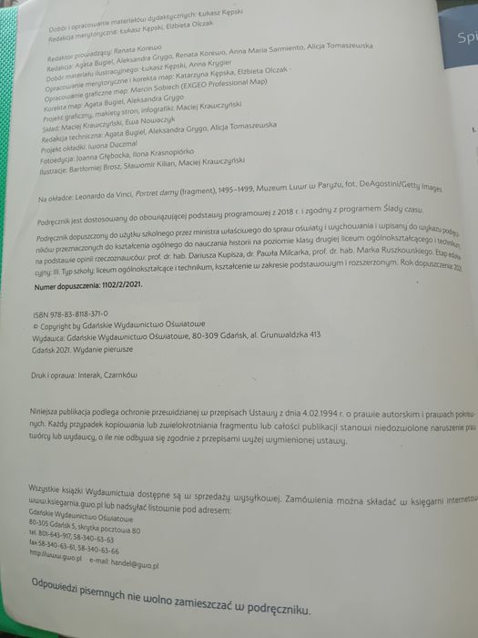 Historia 2 Ślady czasu