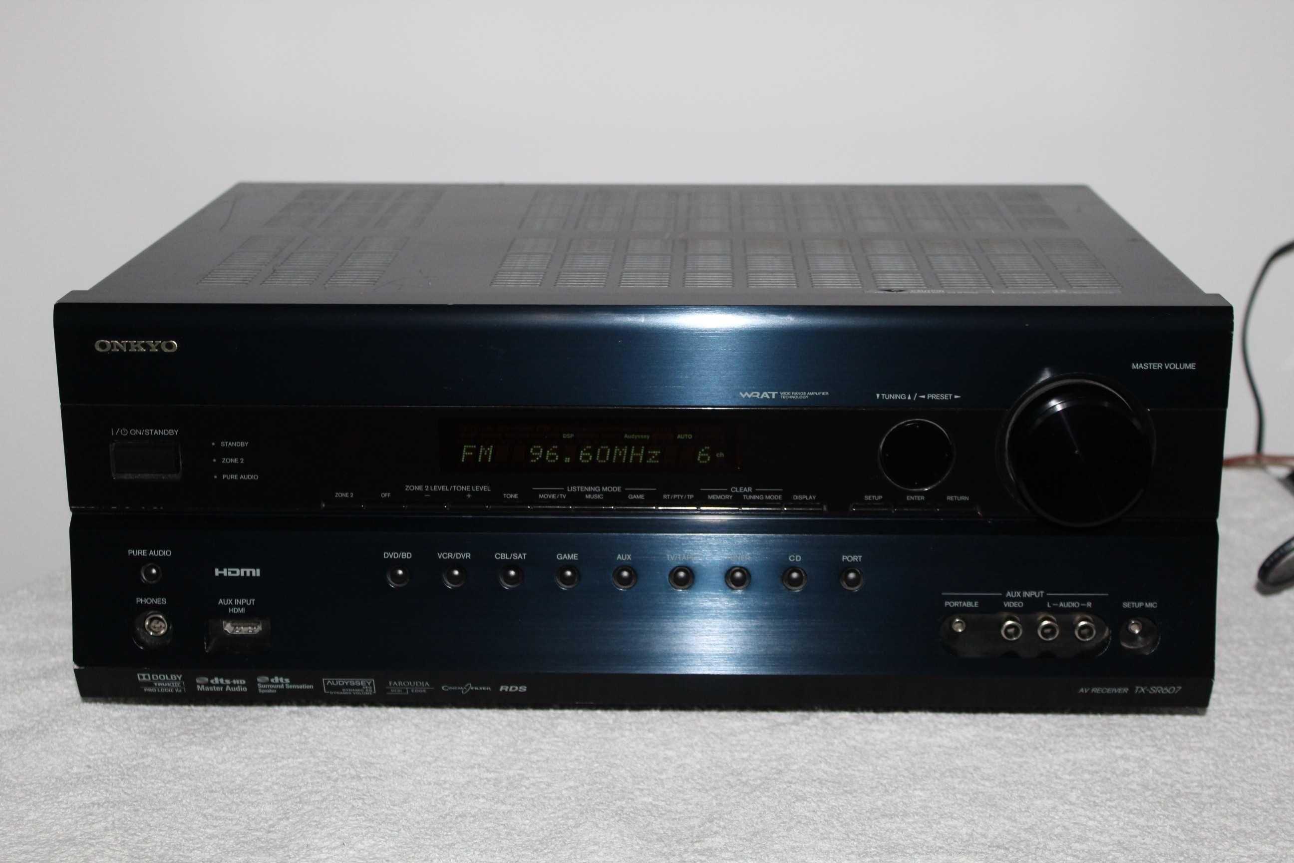 ONKYO TX-SR607 Amplituner wzmacniacz kino domowe 7.1 hdmi optyk Wysyłk