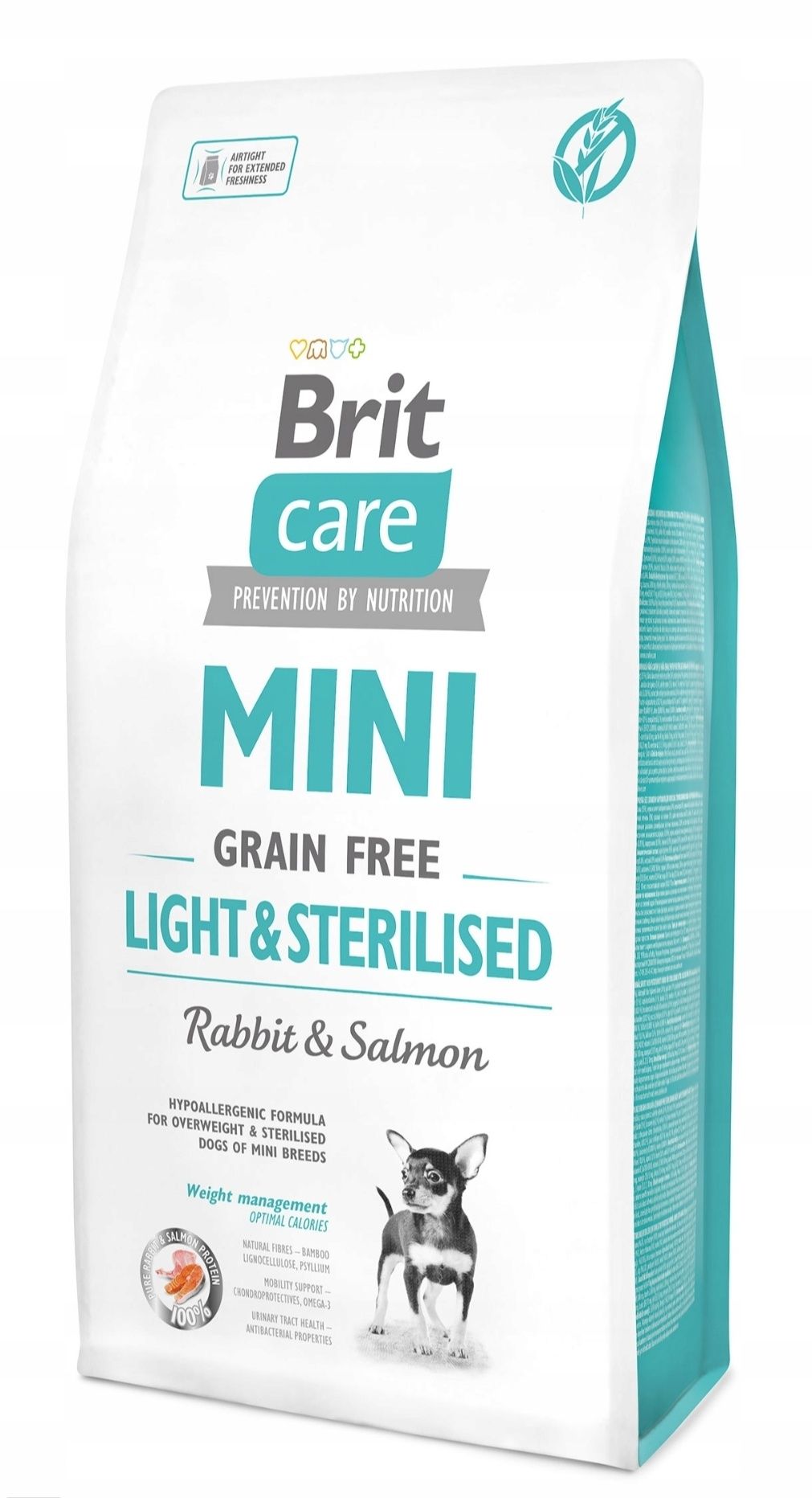 Po Sterylizacji Brit Care Mini Grain-Free Light & Sterilised Karma Psa