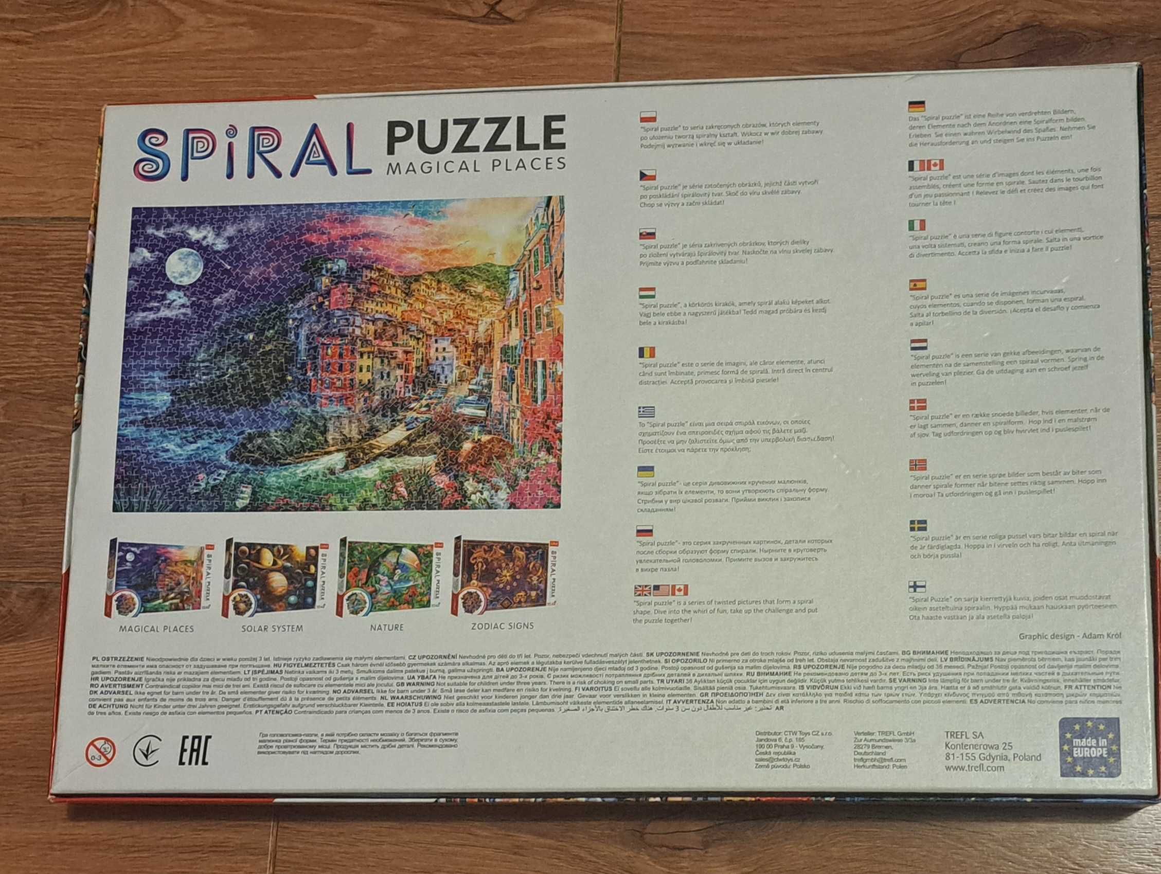 Spiral puzzle Magical places, 1040 el.