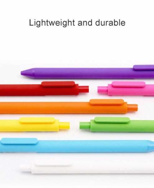 Цветные ручки Xiaomi Mi Kaco Pure Plastic Gel Pen набор 12 шт
