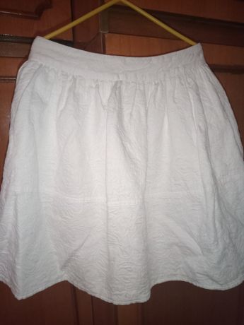 Біла спідничка, спідниця, юбка юбочка для дівчинки 12-13 років