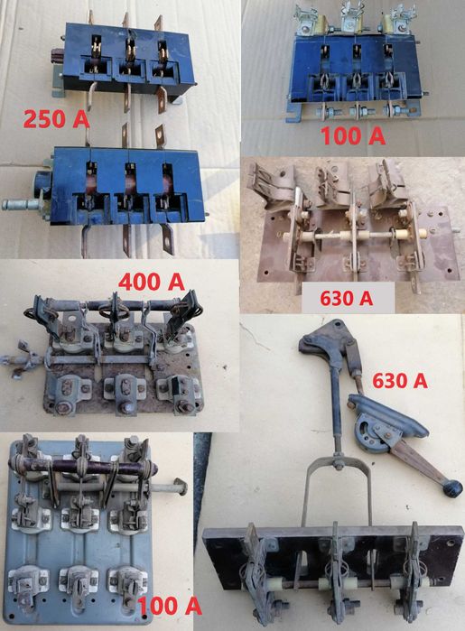 Рубильник 630 А,250 А,100 А предохранитель ПН