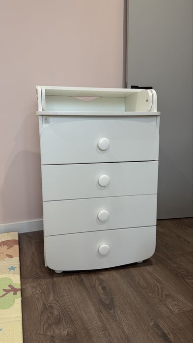 Комод-пеленатор Слім білий Верес (Veres)