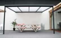 Zadaszenie tarasu aluminiowe STIMEO Modern PRO 350x406 cm