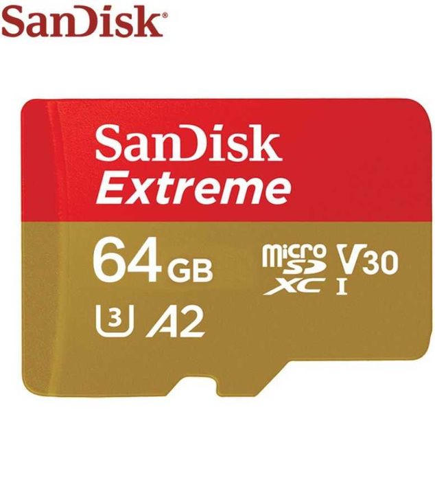 SanDisk Extreme Karta microSD 64 GB V30 160Mbs do telefonu drona