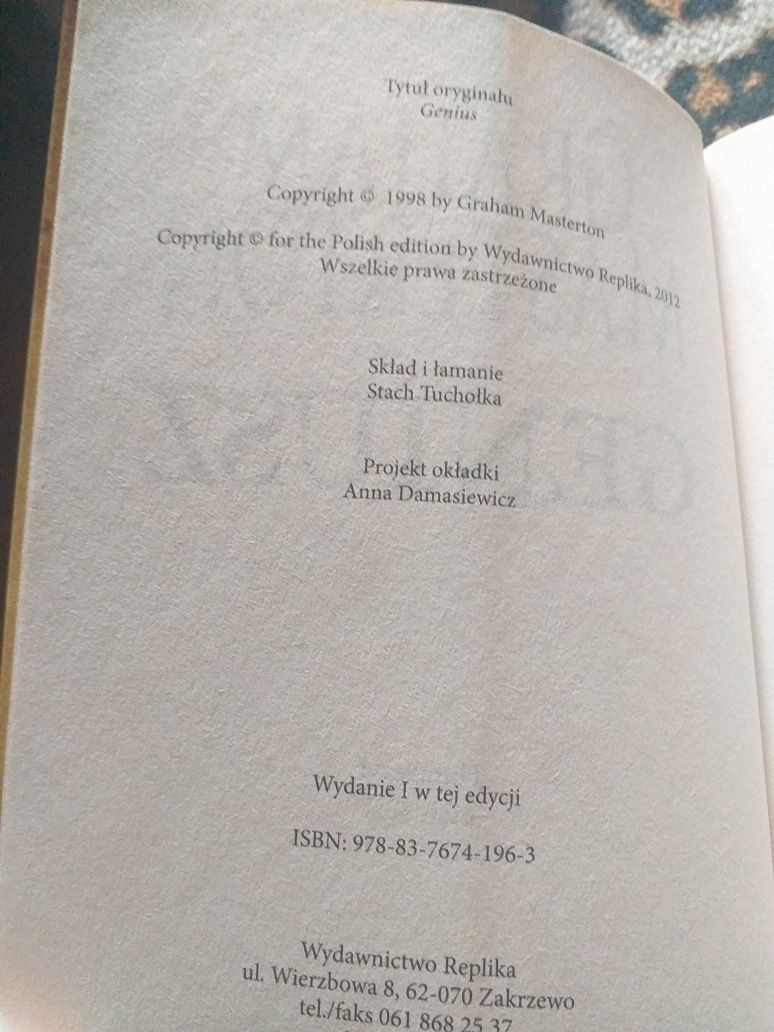 Graham Masterton Geniusz