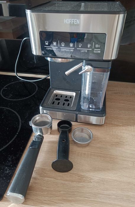 Ekspres ciśnieniowy Hoffen Food Expert ze spieniaczem do mleka