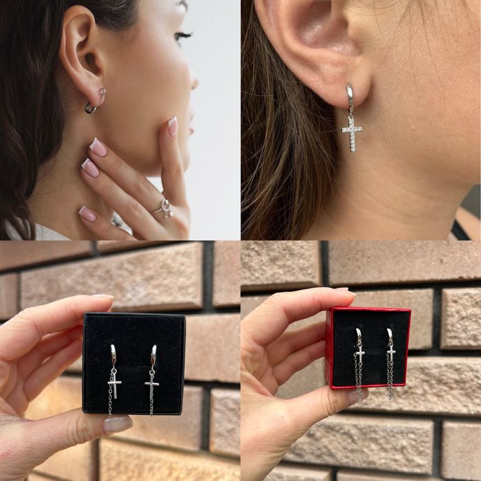 Срібні сережки  s925, багато моделей