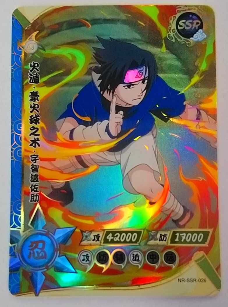 Karta Naruto TCG Kayou Sasuke Uchiha - NR-SSR-026