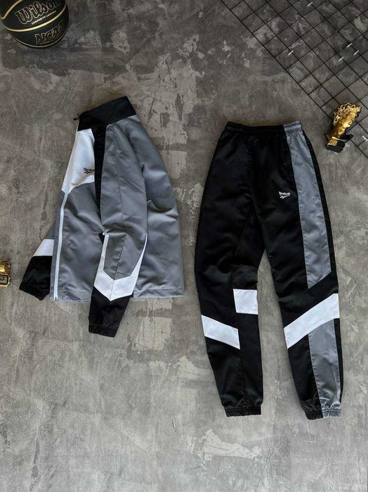 Костюм Reebok Premium Grey з qr-кодом штани + кофта i57/Adi-131