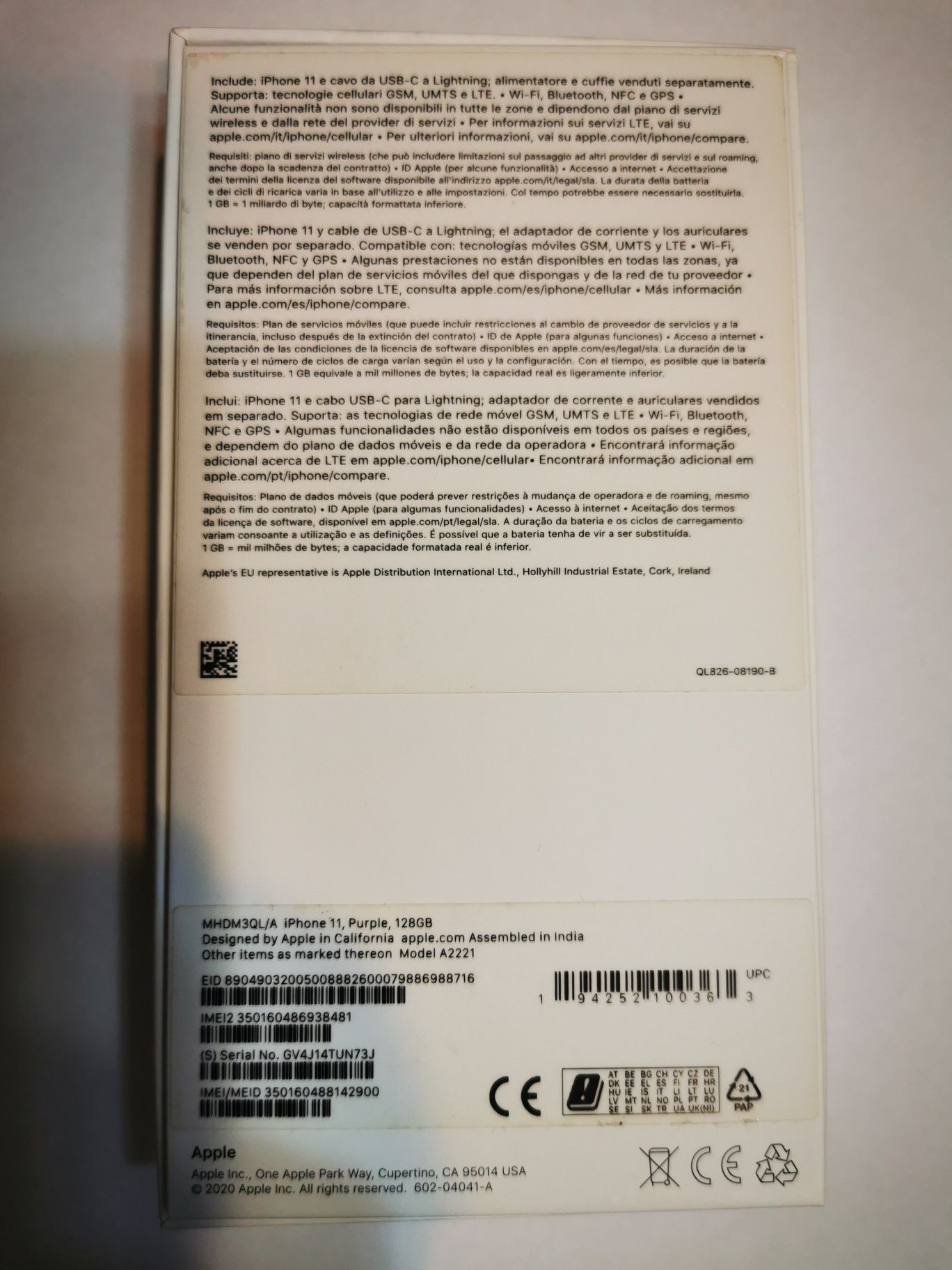 IPhone 11 Roxo 128gbs
