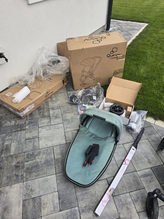 Wózek Quinny Moodd, spacerówka i gondola + akcesoria