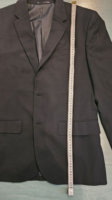 Marynarka męska "48" czarna H&M, slim, raz założona
