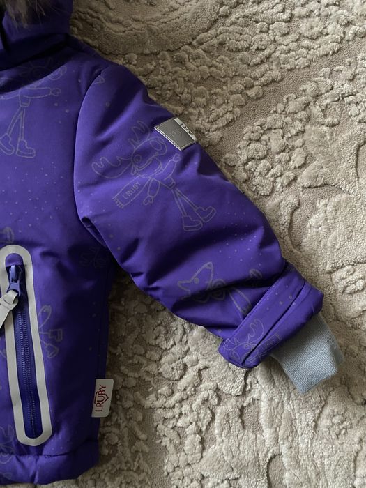 Зимовий дитячий мембранний термо комбінезон на/для дівчинки 74-98