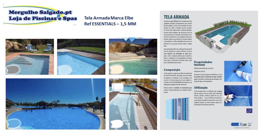 Revestimento em tela para piscina