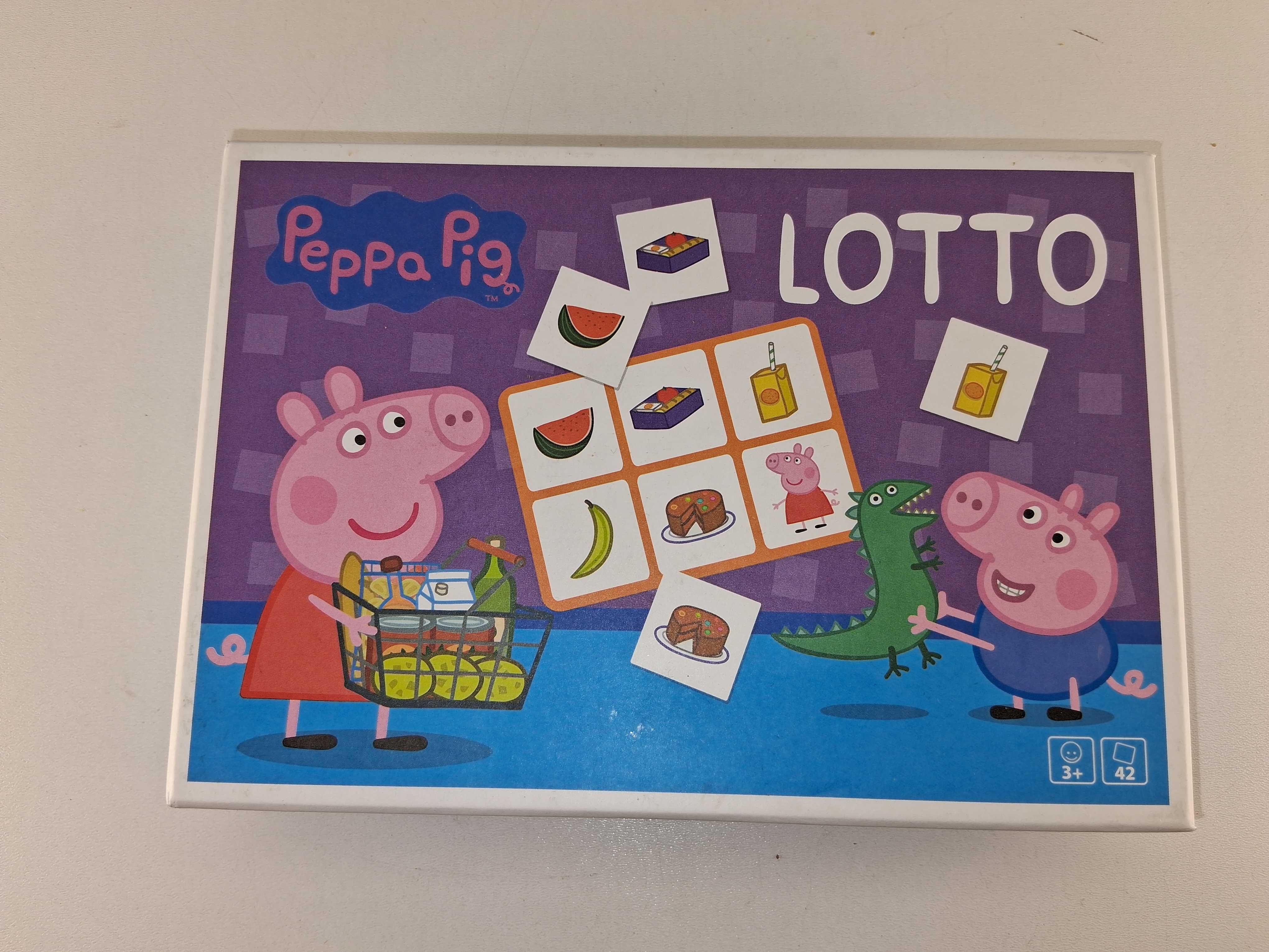 H082 Gra Edukacyjna LOTTO Peppa Pig Uczy Rozpoznawania Obrazków