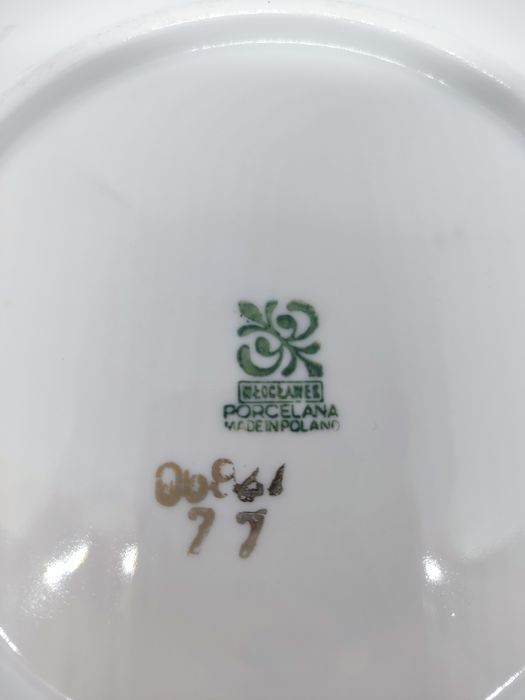 Talerzyki deserowe Włocławek PRL 6 sztuk