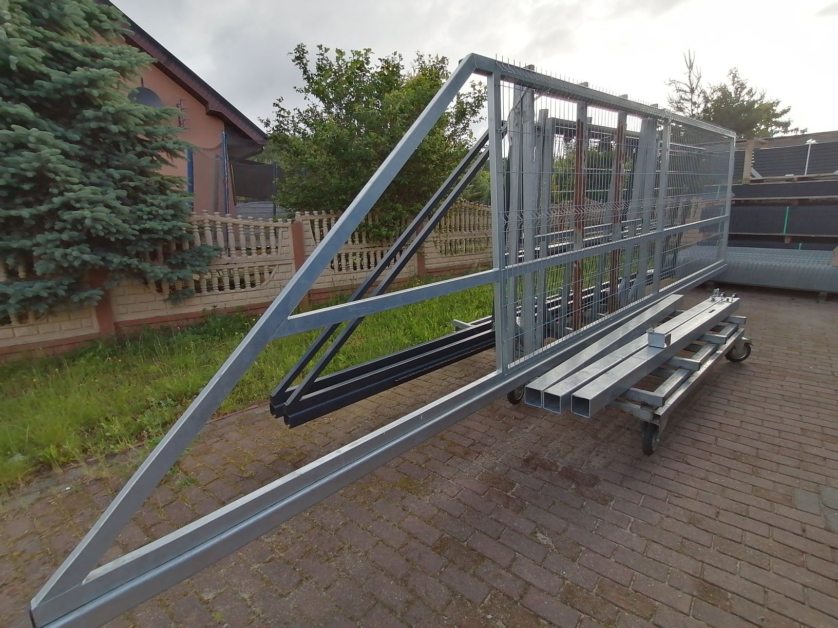 Nowa brama przesuwna suwana OCYNK 500x170 panel 3D komplet Promocja