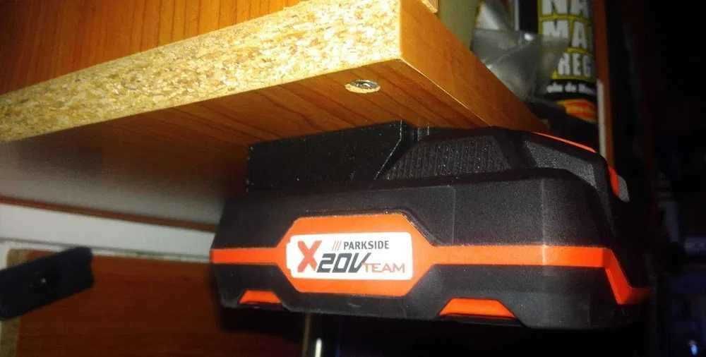 Suporte parede para bateria x20v da Parkside " 3D PRINT ORIGINAL "