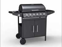 Grill gazowy ogrodowy TEPRO TARBORO 6+1 14kW 63x37 + reduktor z wężem!