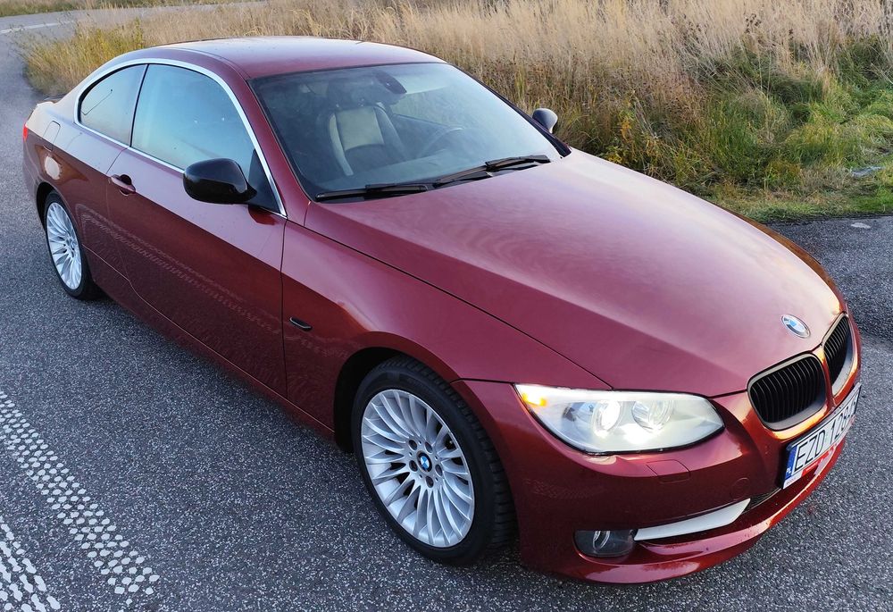 BMW 3 e92 320i Automat Zenec Audio Vermilion Red, Serwisowany