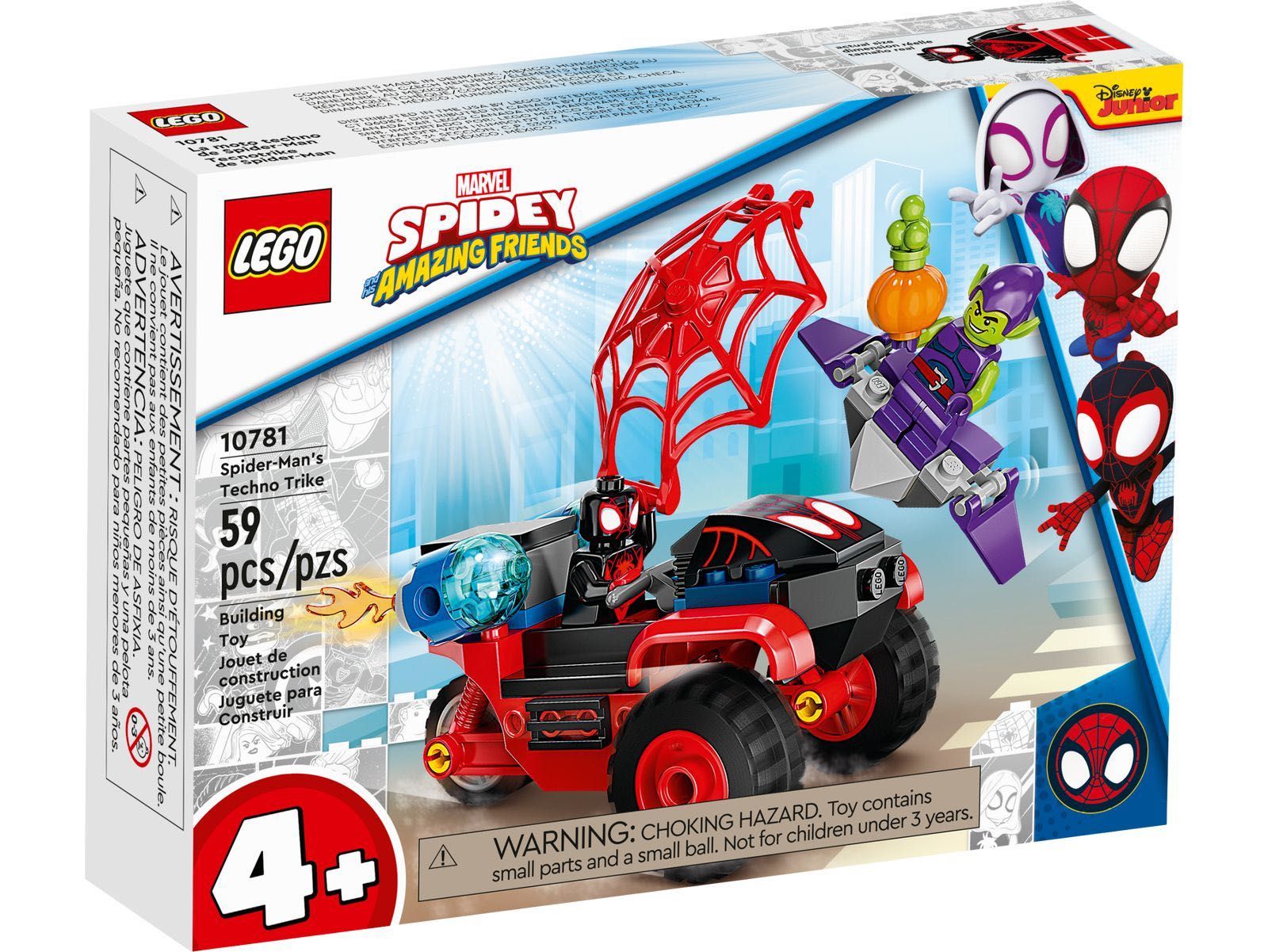 LEGO 10781 Marvel Super Heroes - Techno trójkołowiec Spider-Mana