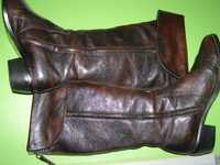 Зимові шкіряні чоботи Astika , розмір 39, устілка 26см