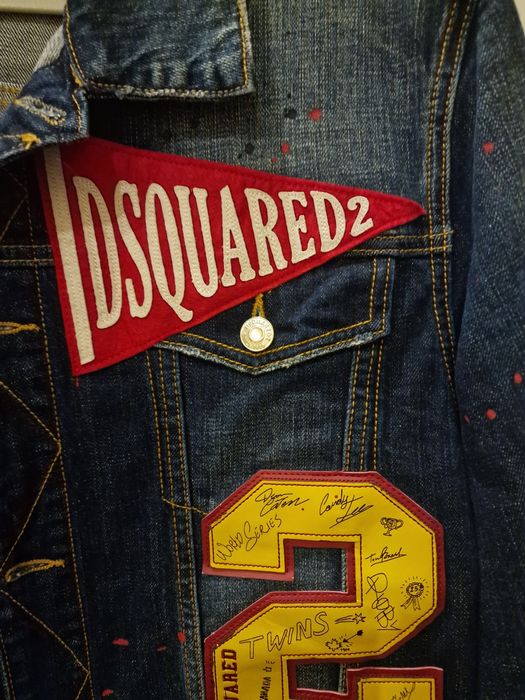 Куртка DSQUARED2 'Be Cool Be Nice Wash L.A.' Синя