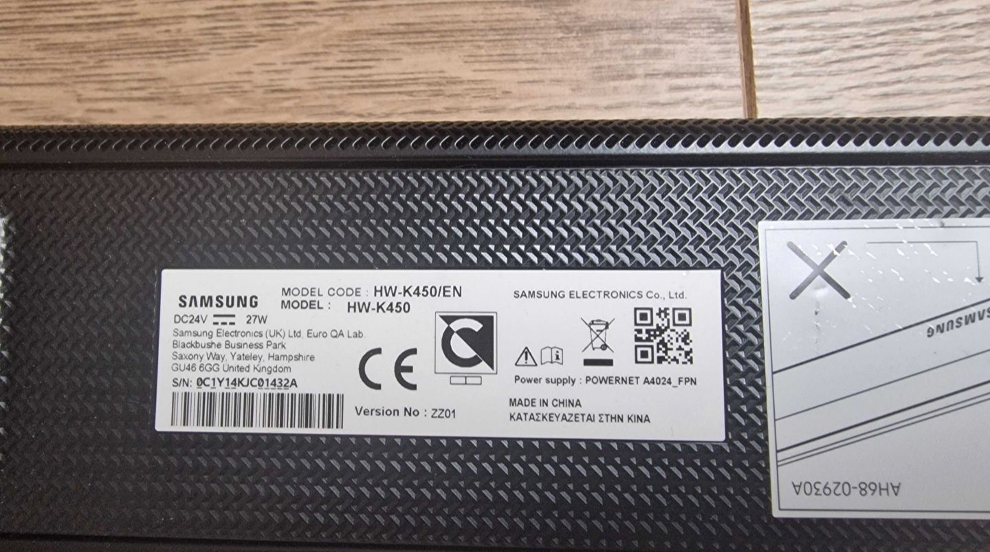 Soundbar Samsung HW-K450 uskodz.