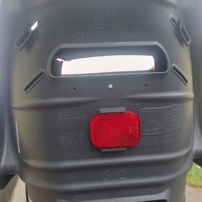 Fotelik siedzisko rowerowe  22kg