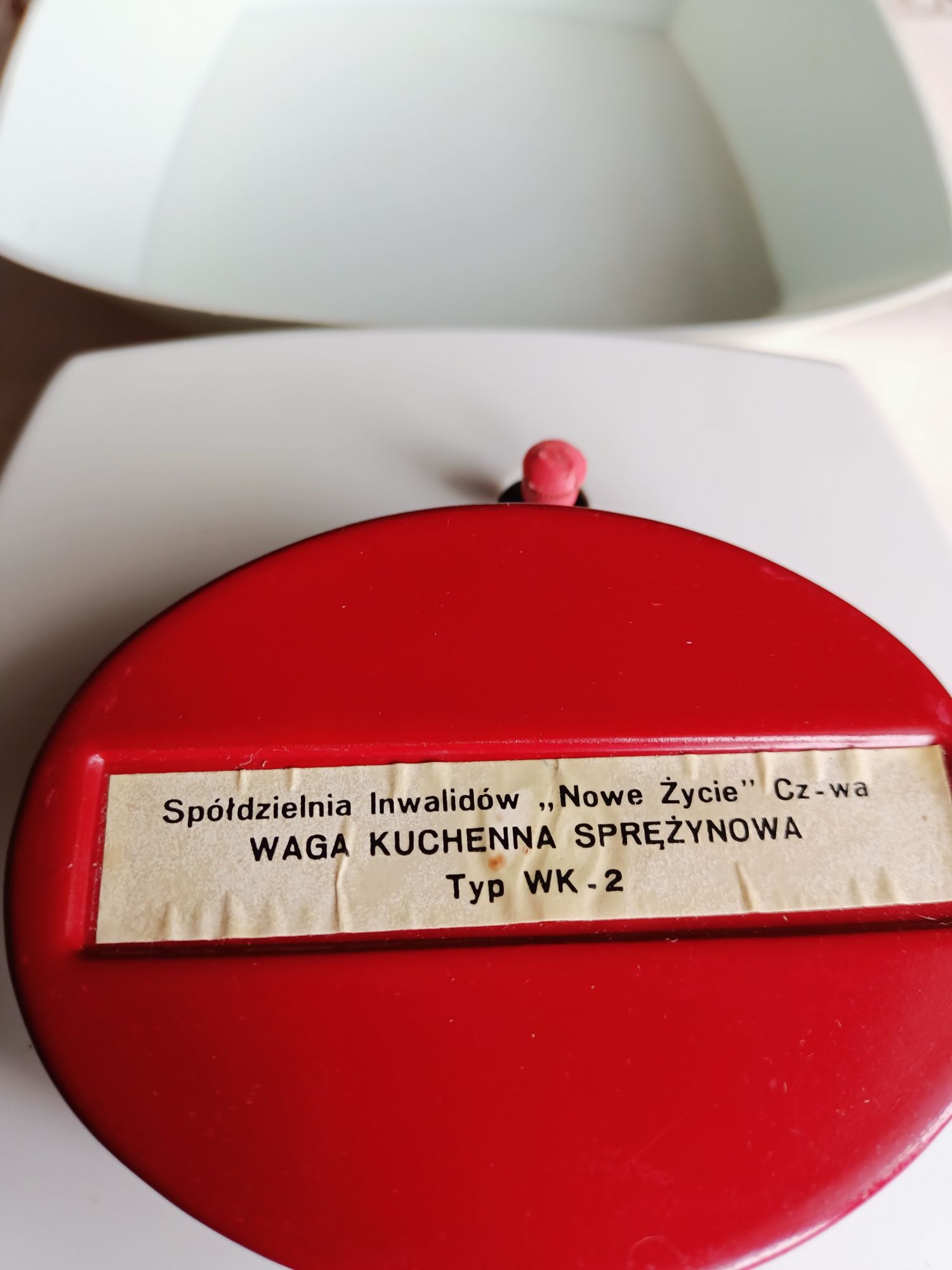 Waga kuchenna sprężynowa WK-2 Sp. Inwalidów Cz-wa z 60-tych lat