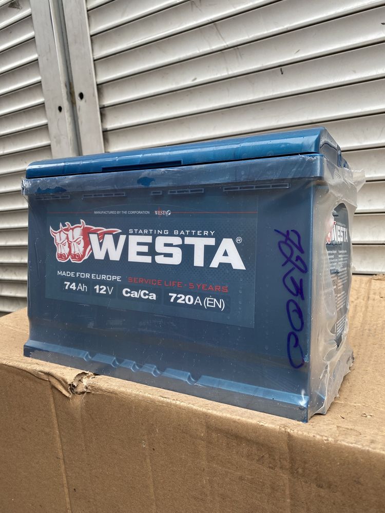 Аккумулятор Westa 74Ah 720A EN