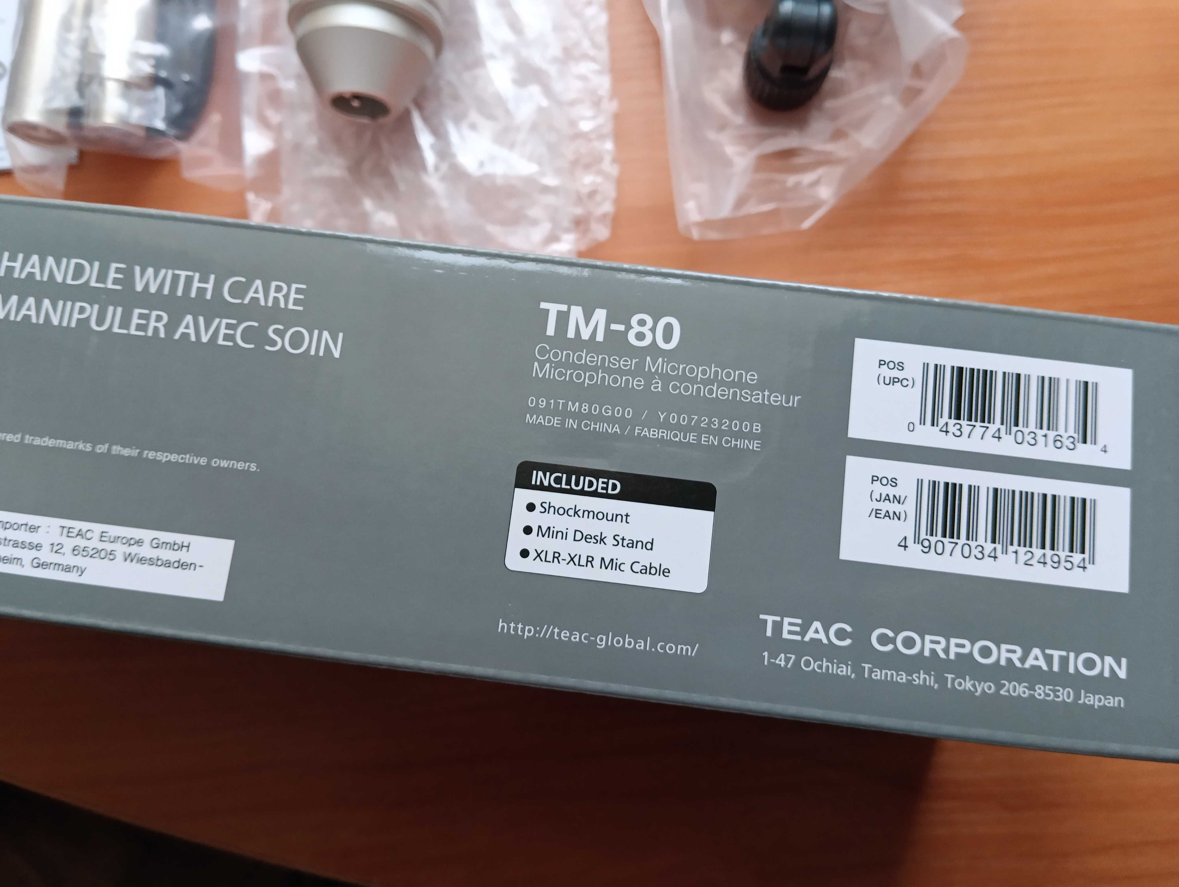Студійний мікрофон TASCAM TM-80 конденсаторний