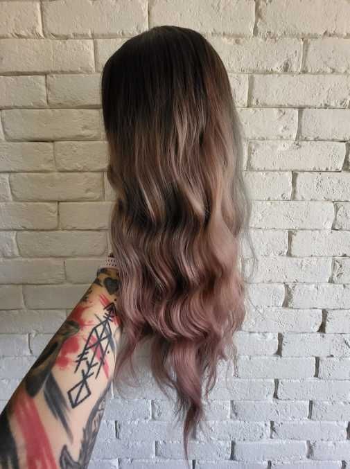 Peruka brąz z ombre