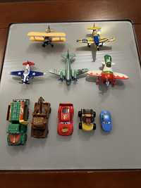 Zestaw samolotów i samochodów z bajki Disney Pixar „ Planes”