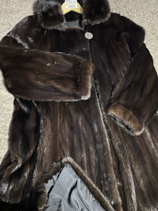 Шуба норкова довга