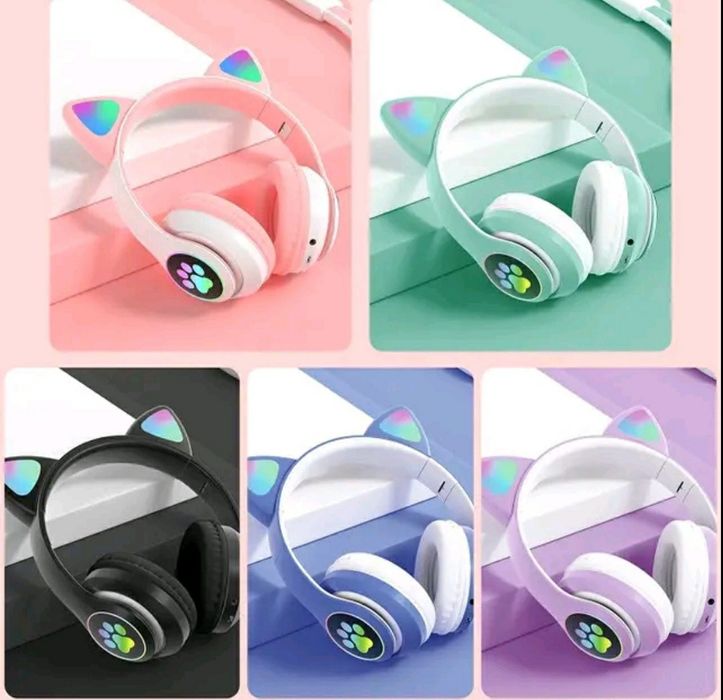 Беспроводные наушники Wireless Cat Ear Headphones STN-28