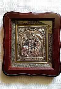 Грузинские иконы с серебром. Богородицы, Христос, Николай, Троица, др.
