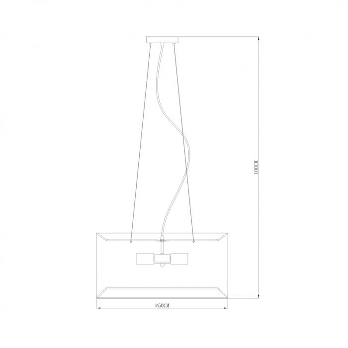 Lampa wisząca sypialnia salon beżowa abażur 50 cm - Zuma Line Cafe