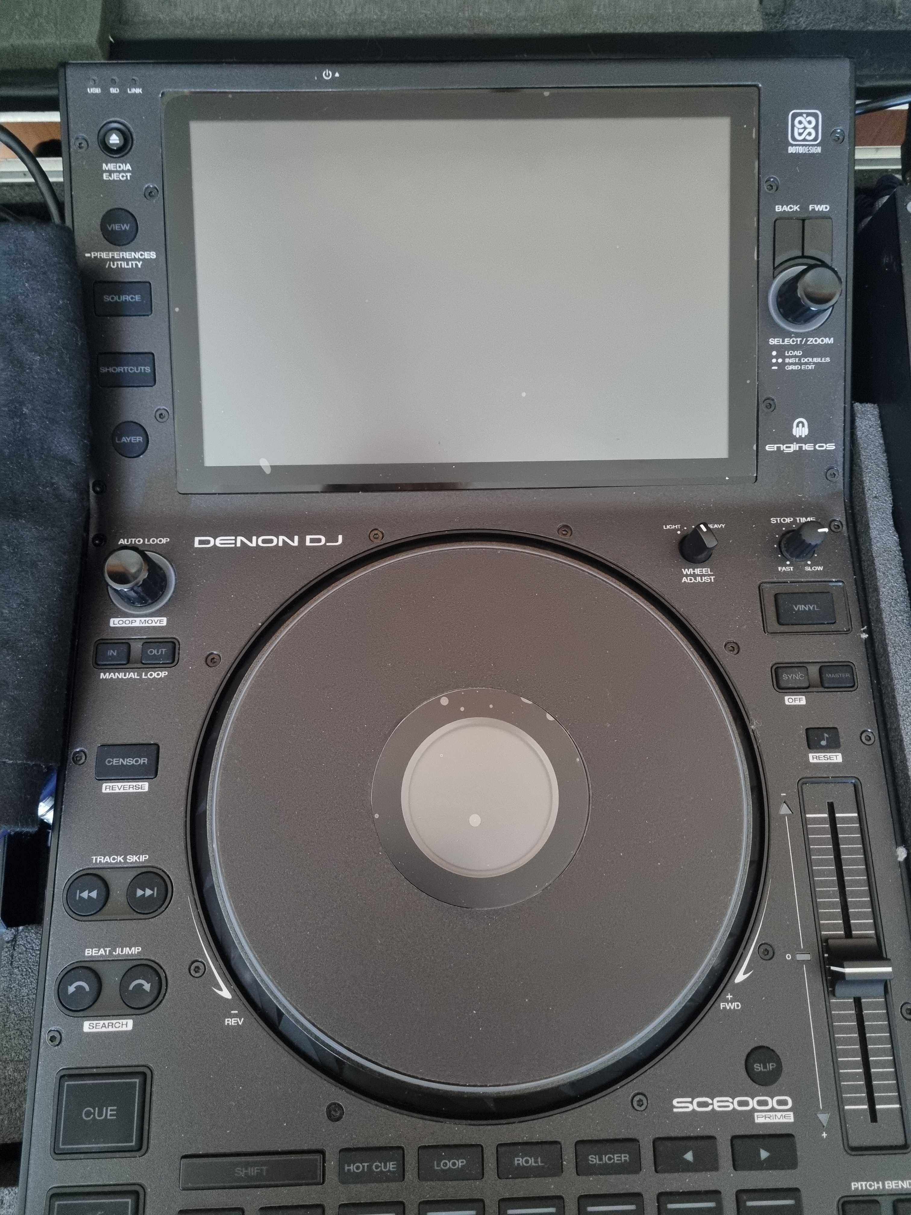 Denon sc6000 x 2,pioneer djm 900 nexus2,plus case