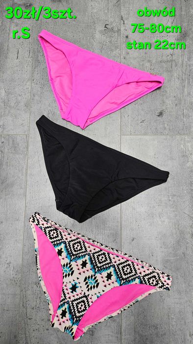 Doły od bikini - r. S / 3 szt.